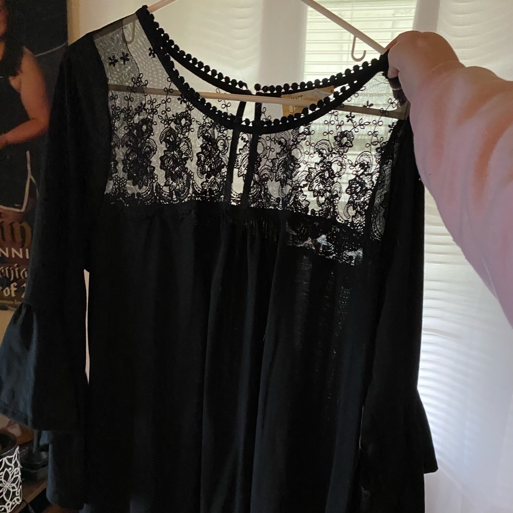 Black long sleeve dress